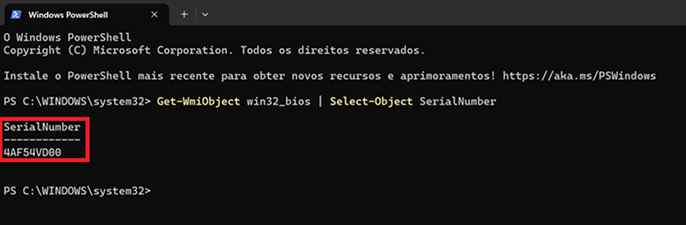 PowerShell - Comando Get-WmiObject win32_bios
